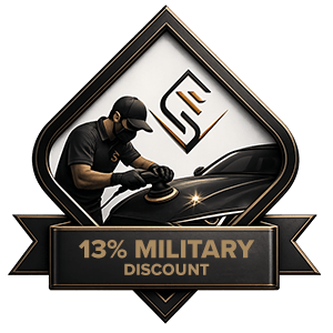 13% military discount badge